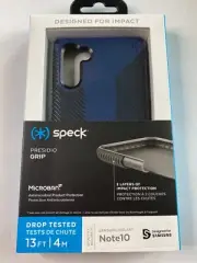 Speck Presidio Grip Hardshell Case for Galaxy Note10 - Coastal Blue & Black