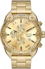 [Diesel] Spiked Gold Analog Mens Watch DZ4608