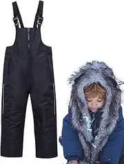 [Lpsdssre] Kids Snow Pants - Outdoor Rain Bib,Water-Resistant Kids Snow Suit, Windproof Snowboard Overalls for Boys Girls, Winter Must-Have