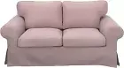 Sofa Slipcover Ektorp Loveseat Sofa Cover Replacement for IKEA Two Seat Loveseat