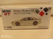 MINI GT 106 Nissan GT-R R32 Nismo S-Tune White RHD