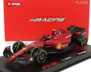 Bburago 1/43 Signature Ferrari F1 F1-75 #55 w/ Figure Carlos Sainz Display Case