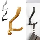 Space Saving Robe Hook Black Golden Silver Coat Rack Bathroom Accessories