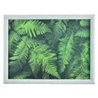 Bean Bag Lap Tray Dinner Stable Table Breakfast Serving Laptray- Green Leaves