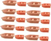 BESPORTBLE 20pcs Miniature Boat Resin Sailboat Models for Sand Table Fairy Garden Landscaping Toy Boats Mini Garden Decorations