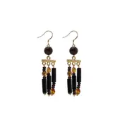 Water Column Tassel Earrings Natural Agate Design Fashion Jewellery for Women