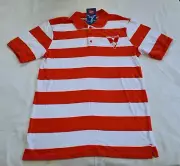 Sydney Swans AFL Mens Stripe Embroidered Short Sleeve Polo Shirt Top Size M New