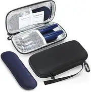 Gelozid - Carrying case for insulin pen, Black (Hard Black), Travel