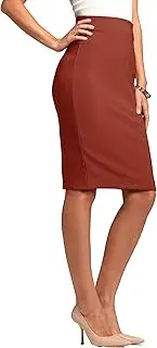[Conceited] Premium Women's Pencil Skirt - Elastic Waist - Stretch Bodycon Midi Skirt - Many Colors