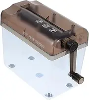 NAMOARLY Manual Paper Shredder Compact Desktop Hand Crank Cutting Machine for Bills Documents and Crafting Lightweight Design for Office School and Home Use