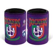 Fremantle Dockers AFL Retro Design Beer Can Bottle Cooler Stubby Holder Cosy