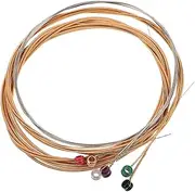 HYTROVE Replacement Folk Guitar Strings 6pcs Concert Strings for Acoustic Guitars Strings for Beginners Advanced Players