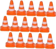 KOMBIUDA 21pcs Traffic Signs Educational Roadblock for Safe Simulation Traffic Signal Playthings for Role Play and Teaching