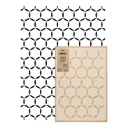 Reusable PLASTIC Wall STENCIL Template 59x95cm Seamless // HEXAGON CIRCLES