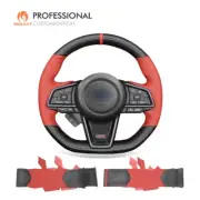 MEWANT DIY PU Leather Carbon Fiber Steering Wheel Wrap for Subaru WRX 2022-2023