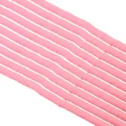 6mm Polymer Clay Beads Spacer, 3500Pcs 10 Strands Round Spacer, Pink