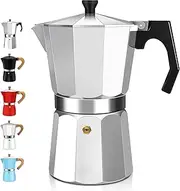DITOSH 9 Cup Aluminum Espresso Stovetop Moka Pot Express Coffee Maker Percolator Italian Classic Mocha Coffee Machine for Italian and Cuban Cafe Brewing for Home & Camping 450ml 15oz