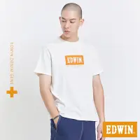 在飛比找Yahoo奇摩購物中心優惠-EDWIN 人氣復刻 橘標 冰河玉涼感LOGO短袖T恤-男-