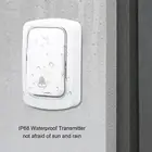Self Generating Wireless Doorbell IP68 Waterproof Pager Battery Free Loud AC XXL