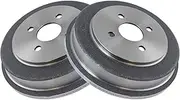 TRQ Rear Brake Drum Pair Set for 2005-2008 Chevy Cobalt / 2007-2008 Pontiac G5 / 2003-2007 Saturn Ion / 2005-2006 Pontiac Pursuit