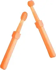 SOPOTUTU 2pcs Toothbrush Set Soft Silicone Toothbrushes with Storage Box for Teething and Oral Care Gentle Brushing for Newborns