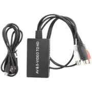 ABSQ-SVideo to HDMI Converter S-Video and 3RCA CVBS Composite to Audio Video Con