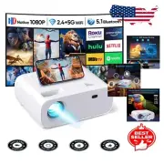 High Brightness Mini Projector with Built-In Speakers - 1080P & Long Lamp Life