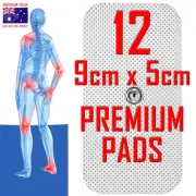 HiDow TENS EMS compatible PADS - 12 LARGE 9cm x 5cm PREMIUM ELECTRODE PADS ⭐⭐⭐⭐⭐