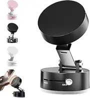 Luhita Vacuflex 360 Magnetic Holder, Luhita Magnetic Holder, Vacuflex Holder360° Rotatable Suction Cup Phone Stand, Suction Cup Phone Mount, Adjustable and Foldable (Black)