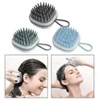 Soft Silicone Hair Scalp Massager Comb Scrubber Brush Shower Wet Dry Care Tool