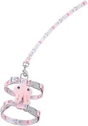 Mipcase 1set Adjustable Cat Walking Leash Comfortable Pattern Design for Kittens Ergonomic Control for Outdoor Adventures Lightweight and Portable