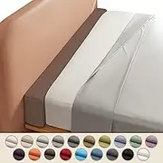 Bedroom Essentials Set: Mattress Pad Filler Headboard Stopper Bedside Extension Double Bed Connector & Protector Beige (90x5x10cm)