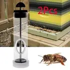 2X Queen Bee Marker Bottle, Plastic Portable Pump Queen Bee Cage Beekeeper Tools
