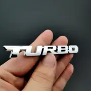 Chrome Metal Turbo Logo Car Auto Trunk Rear Tailgate Emblem Badge Decal Sticker (for: BMW)