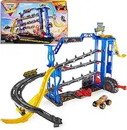 Monster Jam Garage Playset and Storage with Exclusive Grave Digger Monster Truck, Lights and Sounds, Kids Toys for Boys and Girls Ages 3 and up