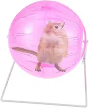 Pet Mini Ball Hamster Toys Guinea Pig Workout Balls for Exercise Small Pet Running Chinchilla Wheel Mini Toy Small Pet Rolling Mini Exercise for Pets Small Pet Run About Ball Pink Toddmomy