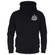 Newcastle United FC Newcastle United Mens Hoody Zip Fleece OFFICIAL Football Gift Black Medium