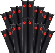 Pool Water Bags,8ft Heavy Duty Double Chamber Water Tubes Pool Cover Weights for Inground Pool,25 (0.3mm) Durable Water Bags for Winter Pool Cover (Black, 10Packs-8Ft)