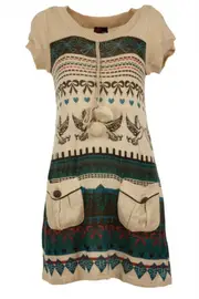 Teri Intarsia Knitted Dress--YUM-K1761