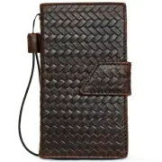 Genuine Leather case Iphone 14 13 12 15 Pro Max Wallet Cards Plus XS 8 11 Diy