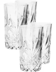 [Hottie] Jonnie High Ball Glass Set of 4 in Traditional Clear