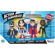 DC Justice League Bendable Figures Box Set - Extra Poseable NJ Croce (Brand New)
