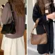 【MoonDy】女生包包 流浪包 單肩包 側背包 斜背包 腋下包 歐美包包 韓國包包 黑色包包 軟皮包包 閨蜜包包