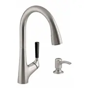 Kohler 10.5 in. Vibrant Stainless Steel Malleco Pull-Down Kitchen Faucet Kit