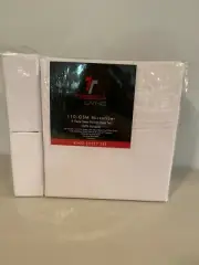 Tribeca Super Soft Solid Easy-Care Extra Deep Pocket Sheet Set king White