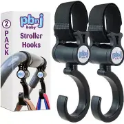 Stroller Hooks 2 Pack Organizer Clip Travel Purse Shopping Diaper Bags
