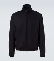 [Moncler] Moncler Simorre cotton-blend jersey jacket UK 42 blue