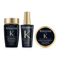 在飛比找PChome24h購物優惠-Kerastase 巴黎卡詩 黑鑽極萃逆時菁華旅行組