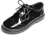 [DREAM PAIRS] Boys Girls Dress Shoes Hook and Loop Formal Oxfords