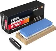 Whetstone Sharpening Stone Kit Dual Sided 1000/6000 Grit, Professional knife sharpening stone, whetstone knife sharpener, chef knife sharpener